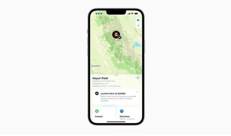 新野苹果14维修分享iPhone14系列中 FindMy功能通过卫星分享位置方法教程 