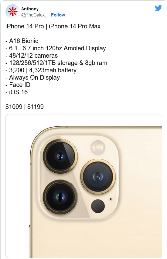 新野苹果14维修分享iPhone 14全系涨价 