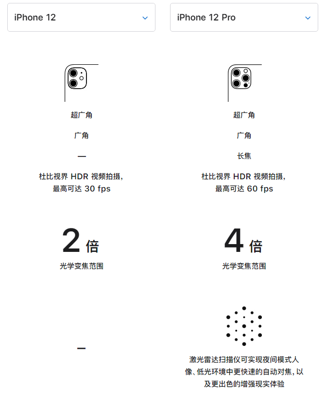新野苹果手机维修分享苹果 iPhone 12 与 iPhone 12 Pro 选哪款 